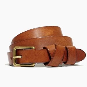 Madewell Leather crisscross skinny belt